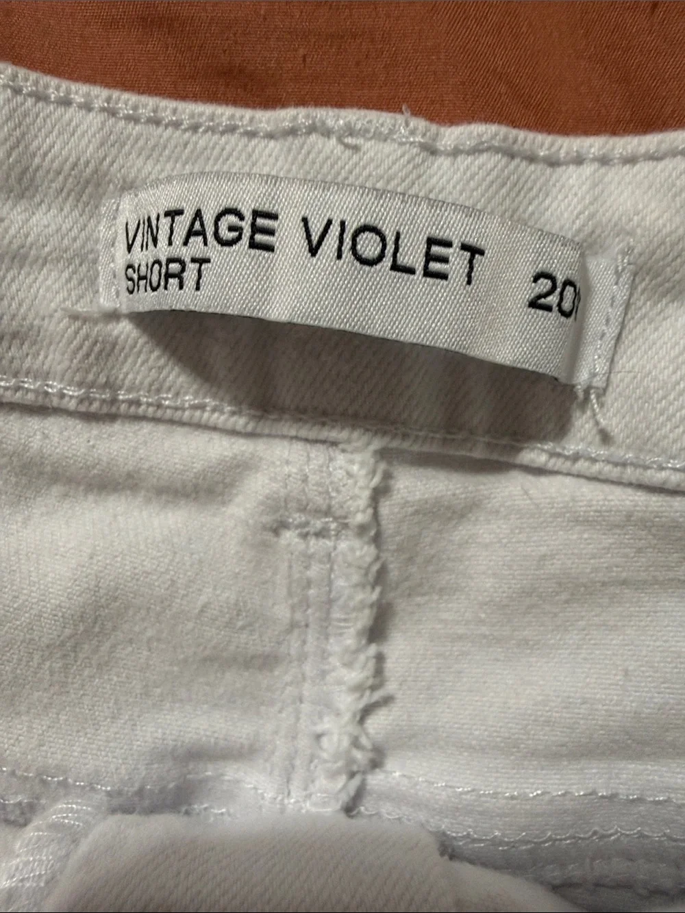White Denim Cutoff Shorts